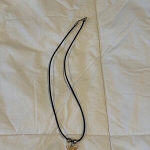 Black Cord Shark Tooth Necklace – Realistic Tooth Pendant